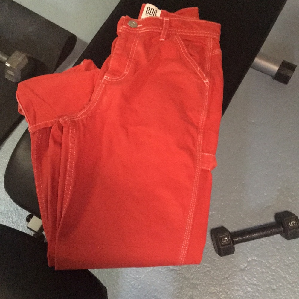 Urban Outfitters carpenter pants ~ 100% cotton.